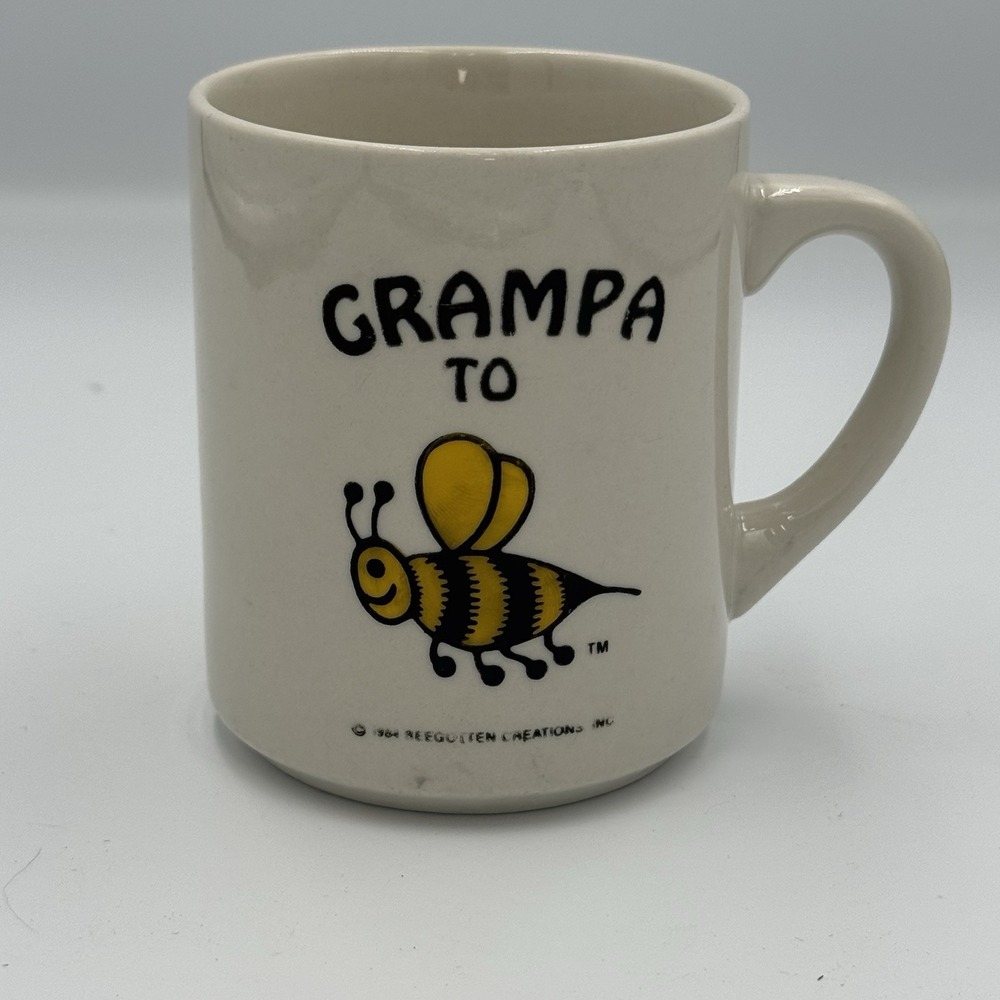 Vintage 1984 Coffee Mug -‎ Grampa To Be - Beegotten Creations Inc.